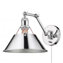  3306-A1W CH-CH - Orwell CH 1 Light Articulating Wall Sconce in Chrome with Chrome shade